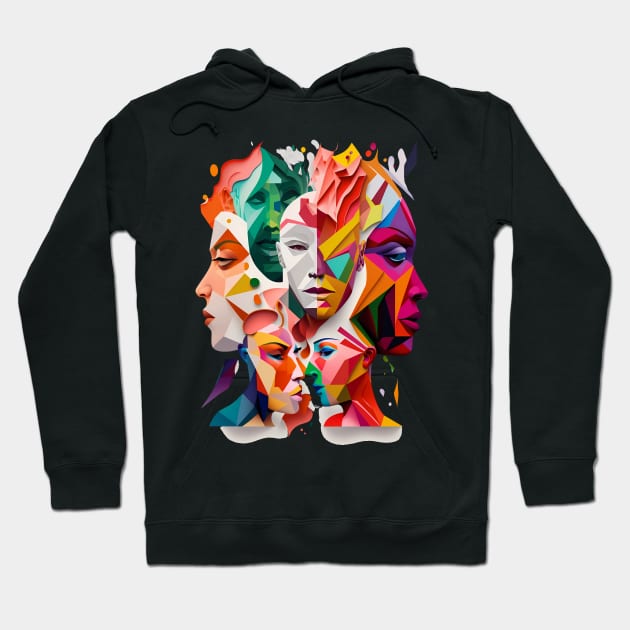 Diversity-faces Hoodie by piksimp